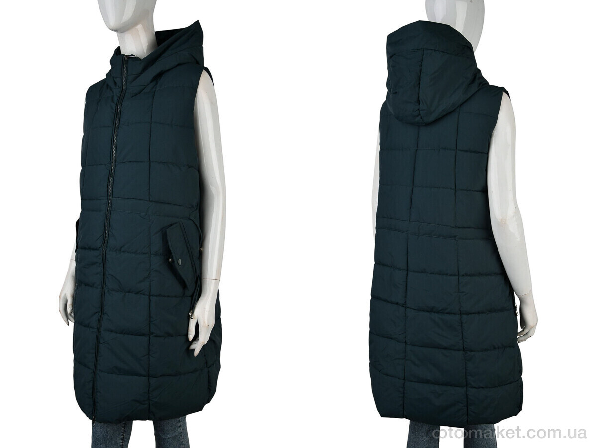 Купить Жилетка жіночі 2302 (12124) green Qiaosadi зелений, фото 3