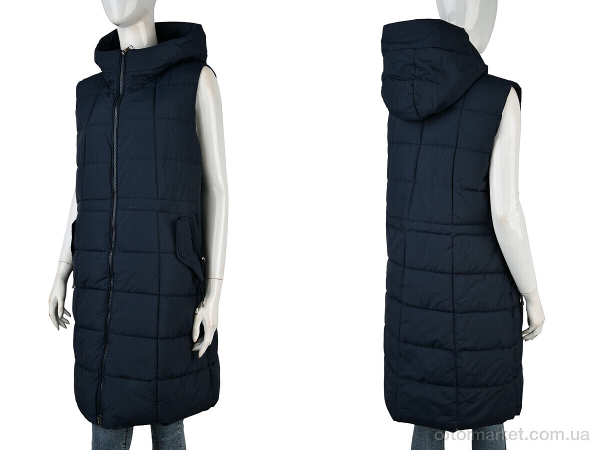 Купить Жилетка жіночі 2302 (12124) navy Qiaosadi синій, фото 3