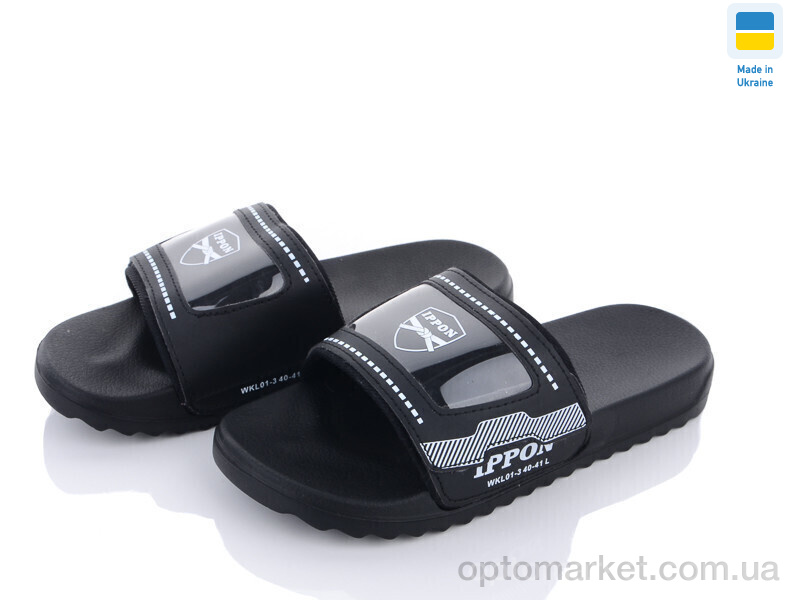 Купить Шльопанці чоловічі 2303-1 Ippon чорний, фото 1