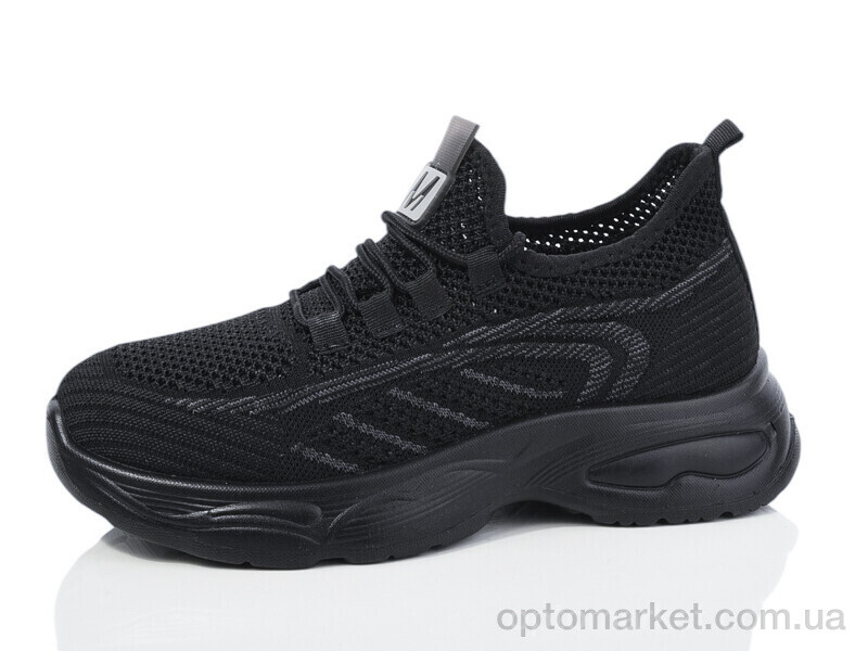 Купить Кросівки жіночі 2303-1 Смайлик чорний, фото 1