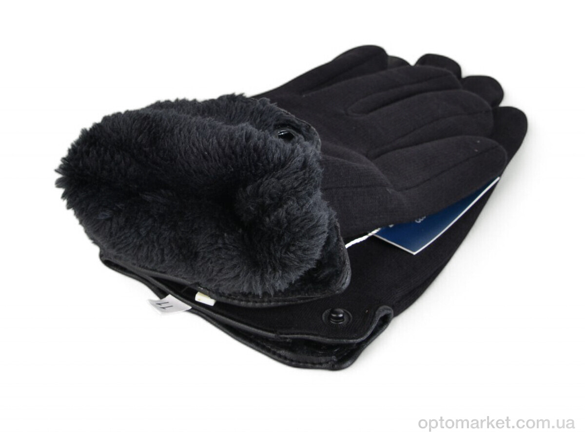 Купить Рукавички чоловічі 2303-4 black Королева чорний, фото 2