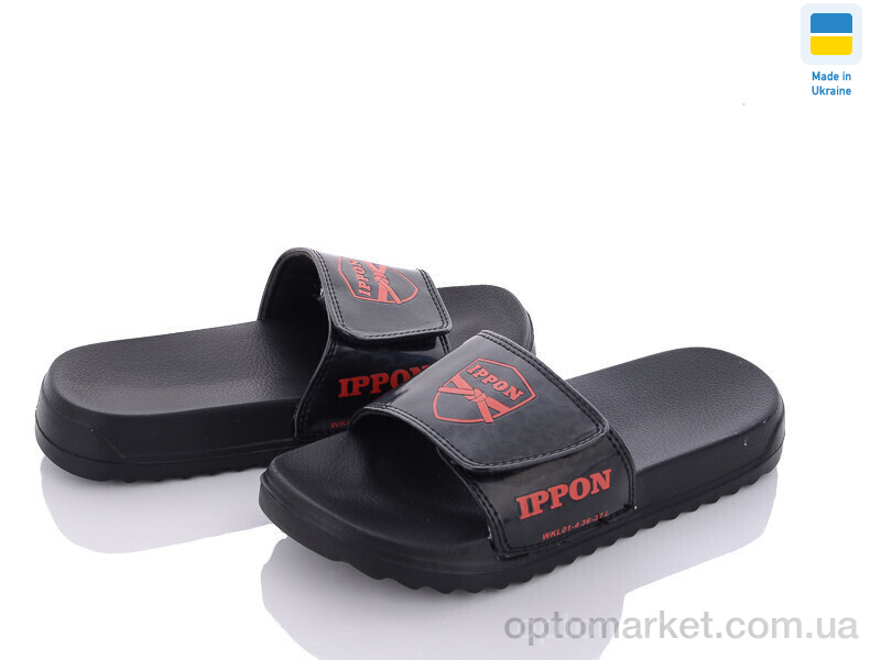 Купить Шльопанці жіночі 2304-1 Ippon чорний, фото 1