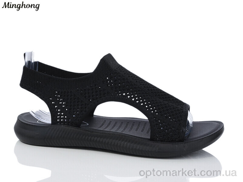 Купить Босоніжки жіночі 2305-1 Minghong чорний, фото 1