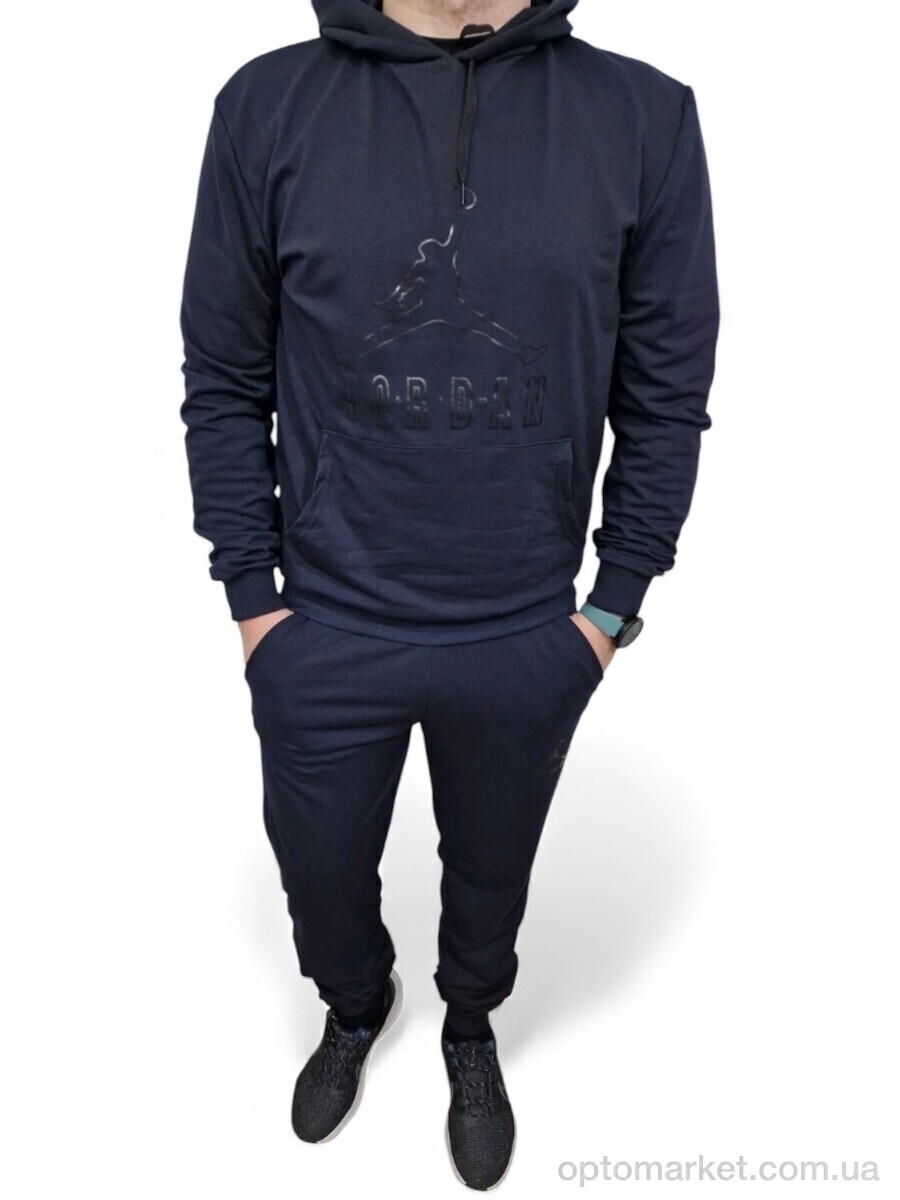 Купить Спортивний костюм чоловічі 2306JR т.синій J.rdan синій, фото 2