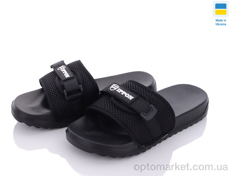 Купить Шльопанці жіночі 2308-1 Ippon чорний, фото 1