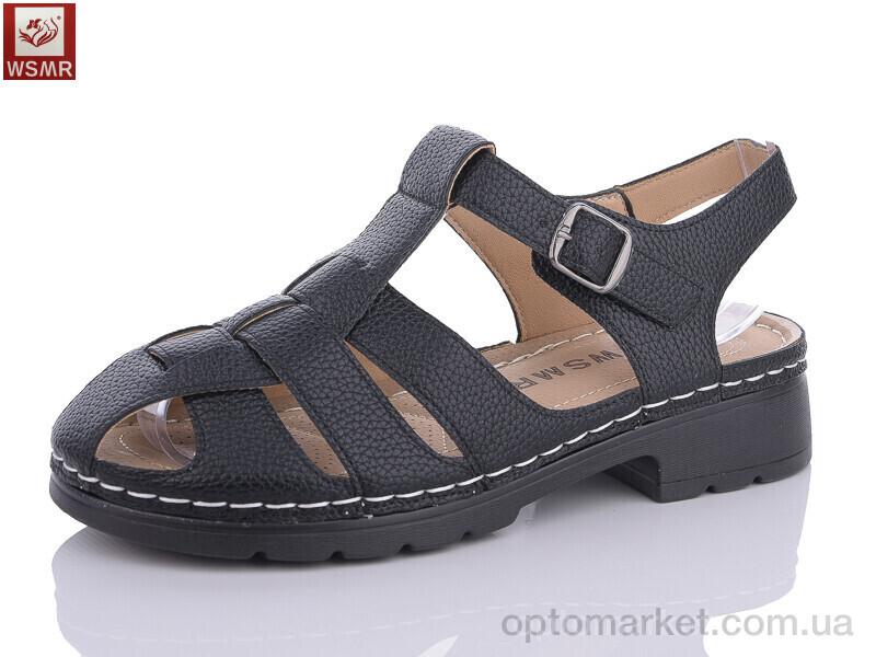 Купить Босоніжки жіночі 2312-1 WSMR чорний, фото 1