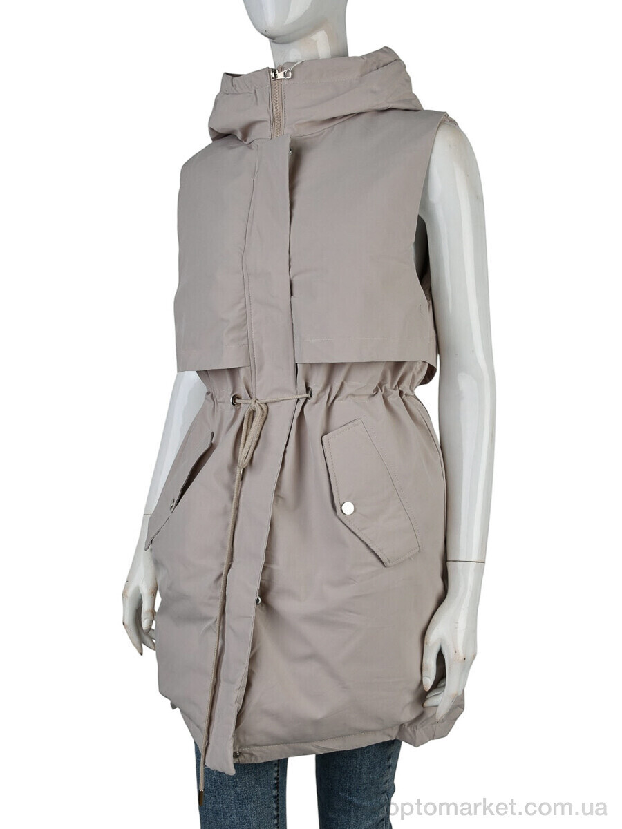 Купить Жилетка жіночі 2315 (12126) beige JINGPINFUSHI бежевий, фото 1