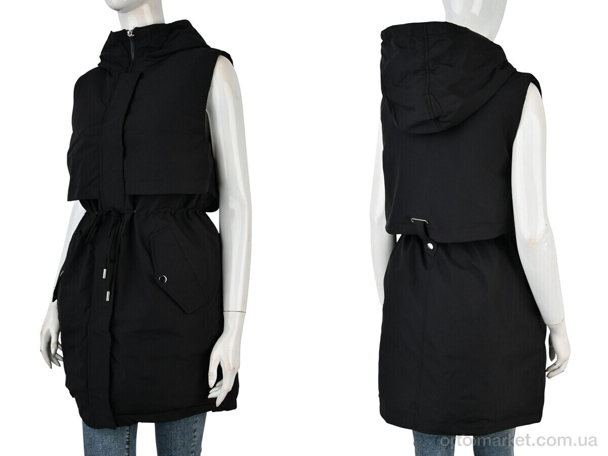 Купить Жилетка жіночі 2315 (12126) black JINGPINFUSHI чорний, фото 3