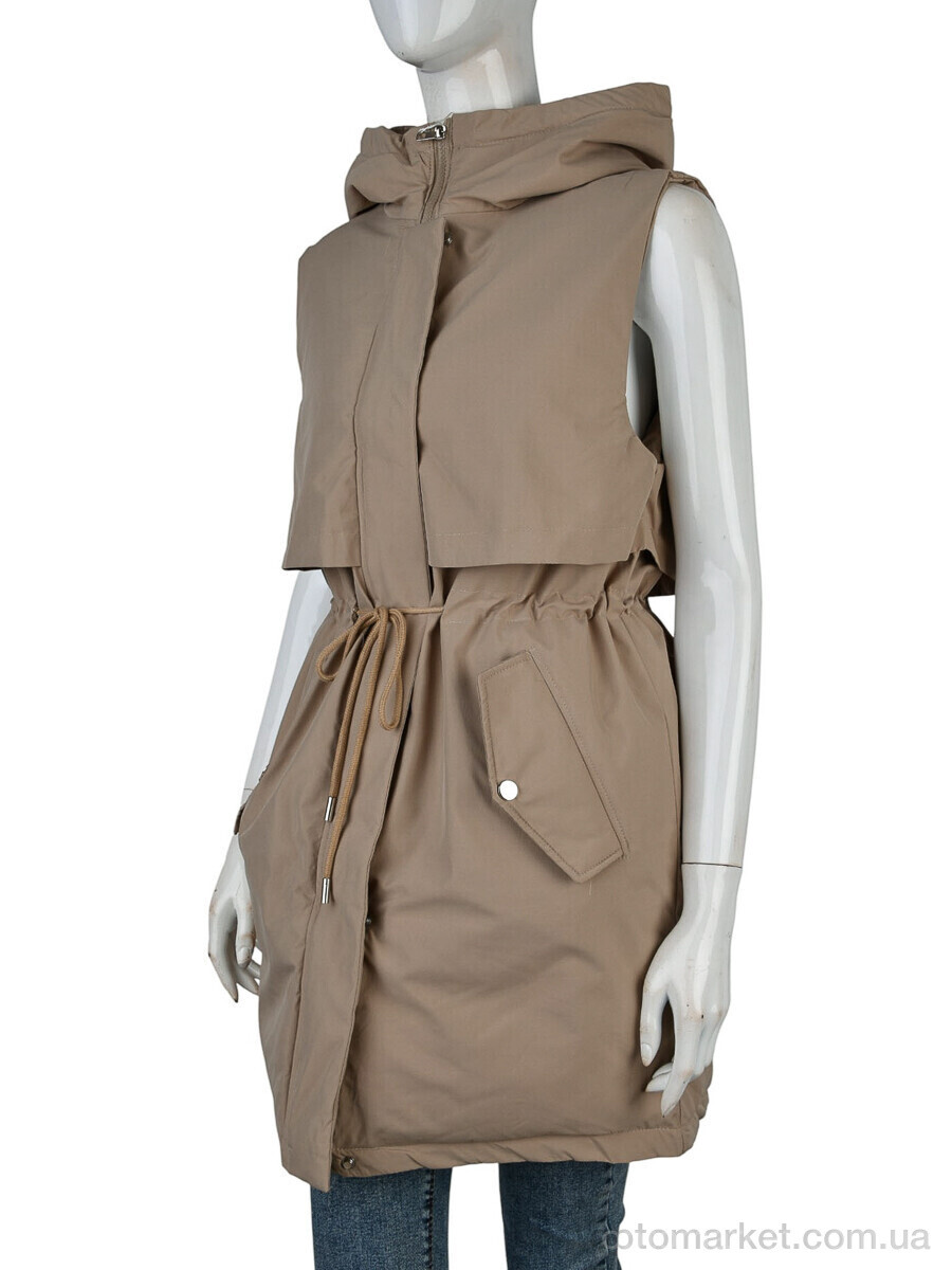 Купить Жилетка жіночі 2315 (12126) d.beige JINGPINFUSHI коричневий, фото 1