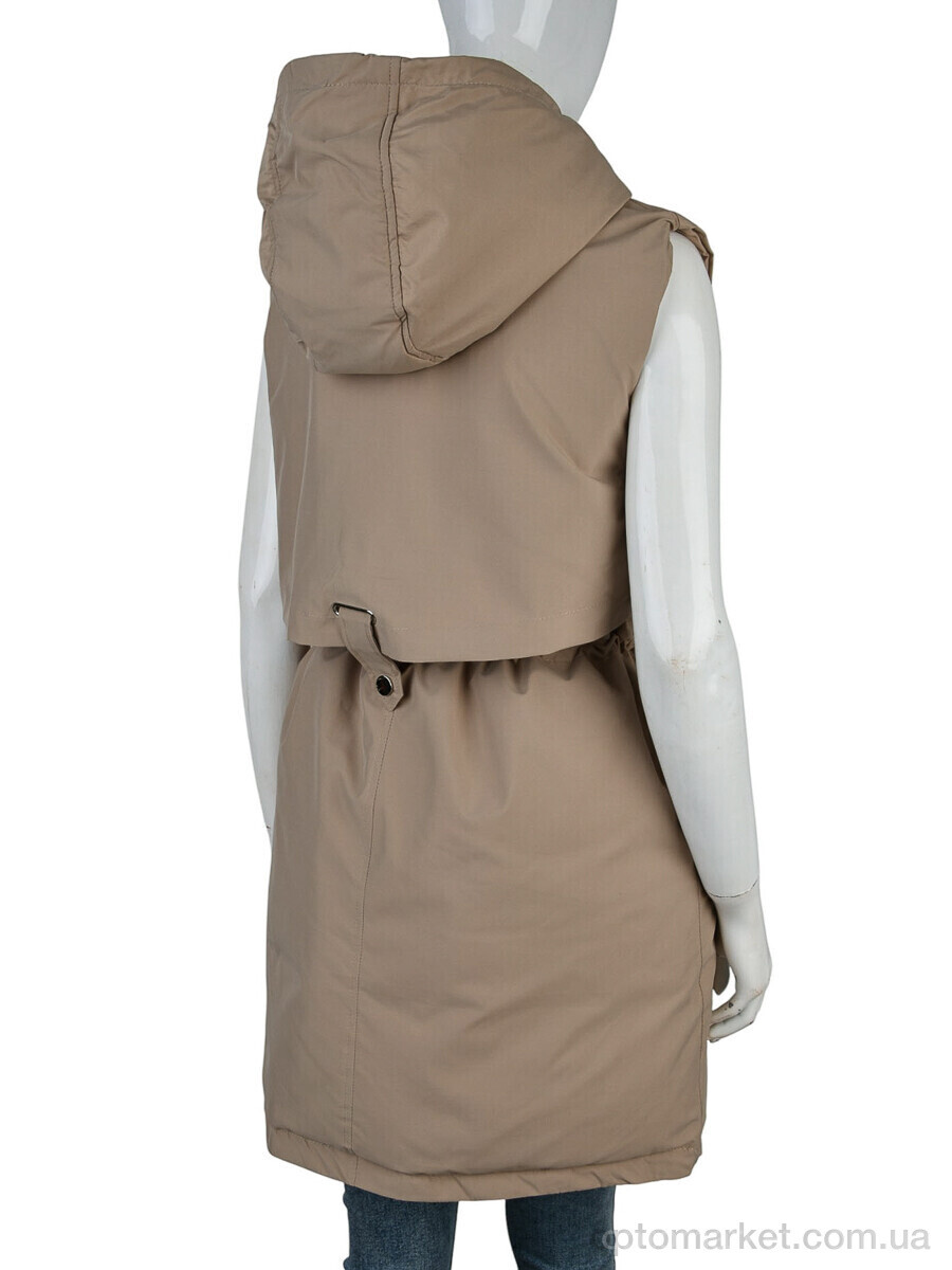 Купить Жилетка жіночі 2315 (12126) d.beige JINGPINFUSHI коричневий, фото 2