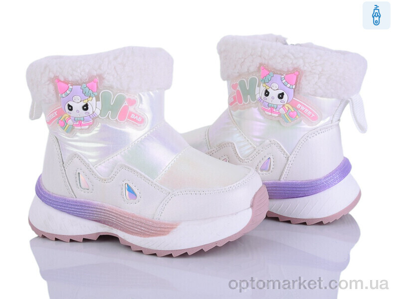 Купить Дутики дитячі 2315-4C B&G білий, фото 1