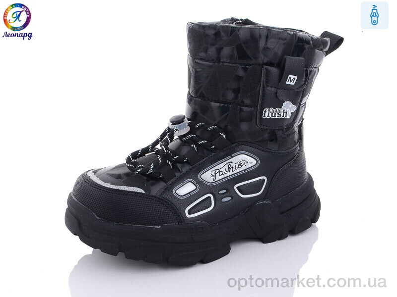 Купить Черевики дитячі 232-A1 Леопард чорний, фото 1