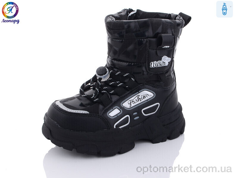 Купить Черевики дитячі 232-B1 Леопард чорний, фото 1