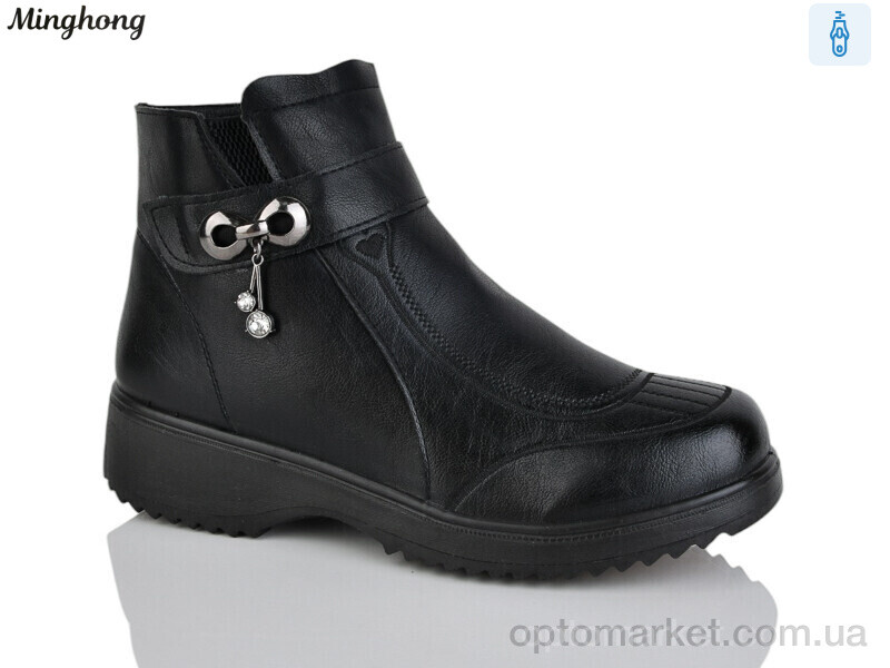 Купить Черевики жіночі 2322 Minghong чорний, фото 1