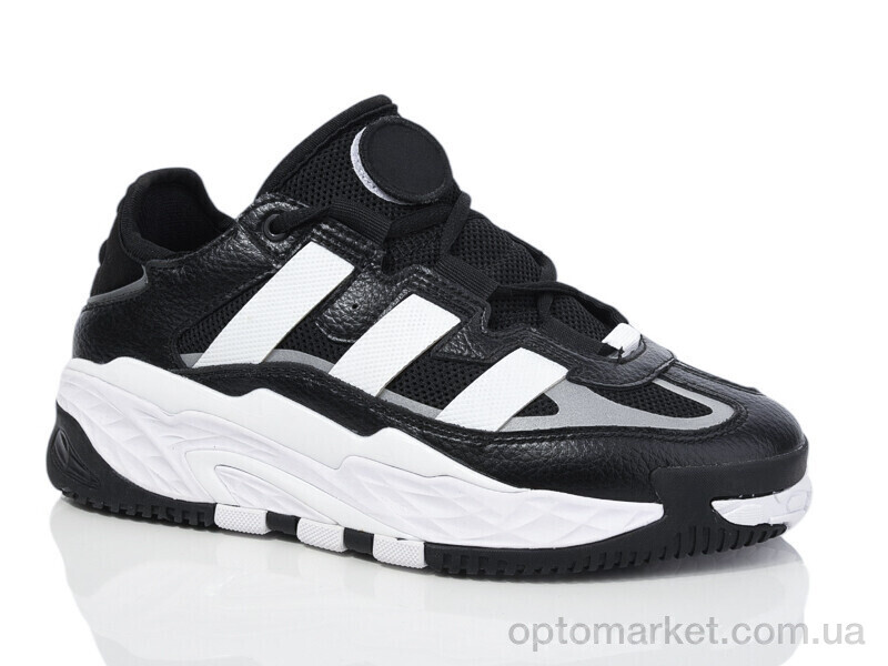 Купить Кросівки жіночі 2323-5 A.idas чорний, фото 2