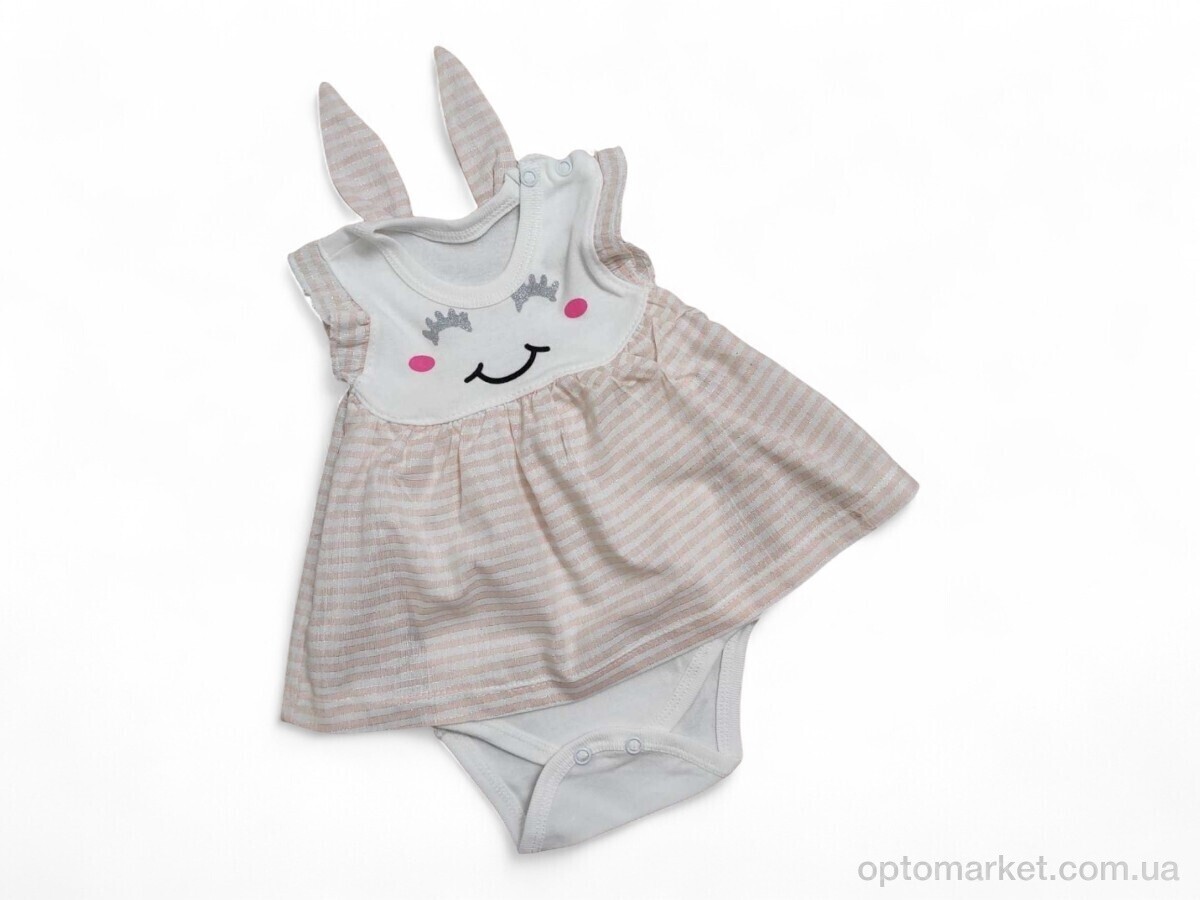 Купить боді-сукня дитячі 2328 пудра Million Babies рожевий, фото 1