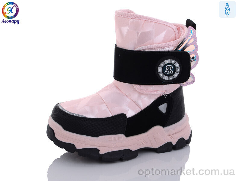 Купить Дутики дитячі 233-B11 Леопард рожевий, фото 1