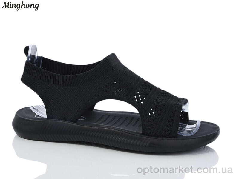 Купить Босоніжки жіночі 2330-1 Minghong чорний, фото 1
