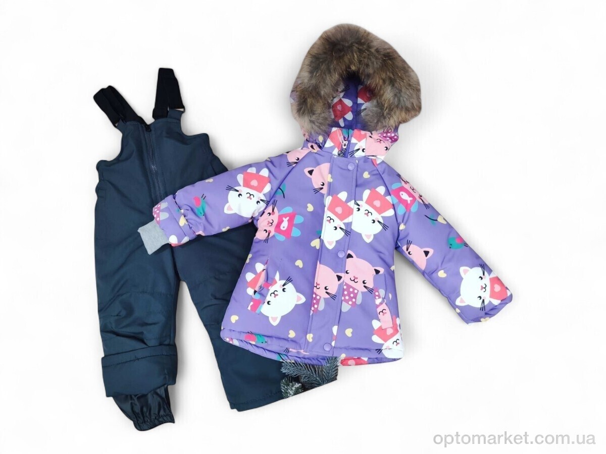 Купить Комплекти дитячі дитячі 2330 бузковий напівкомбінезон-куртка Ballabio фіолетовий, фото 1