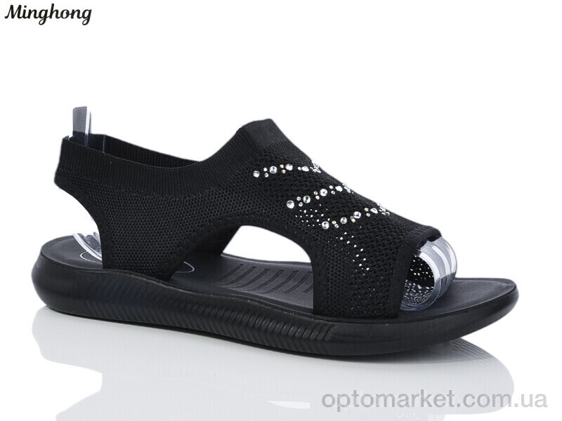 Купить Босоніжки жіночі 2331-1 Minghong чорний, фото 1