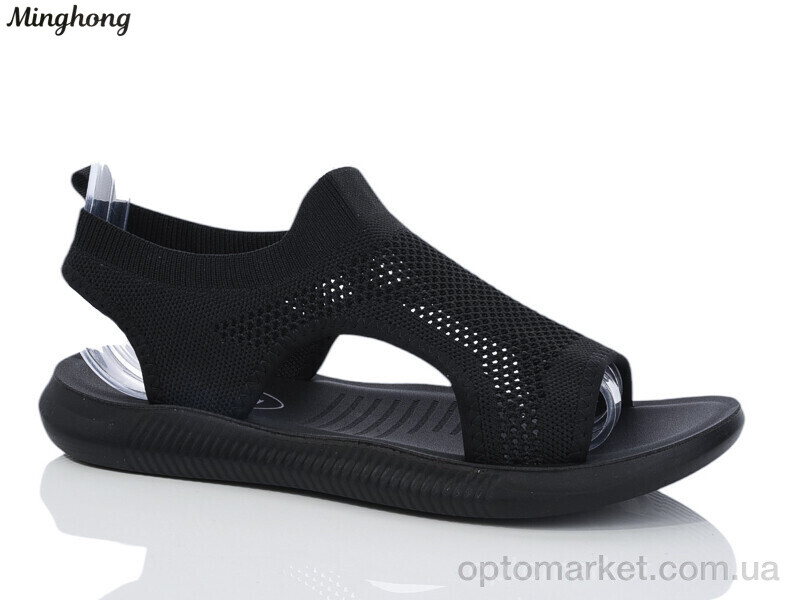 Купить Босоніжки жіночі 2332-1 Minghong чорний, фото 1