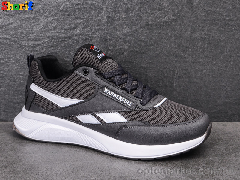 Купить Кроссовки мужчины 234114-1 Wanderful серый, фото 2