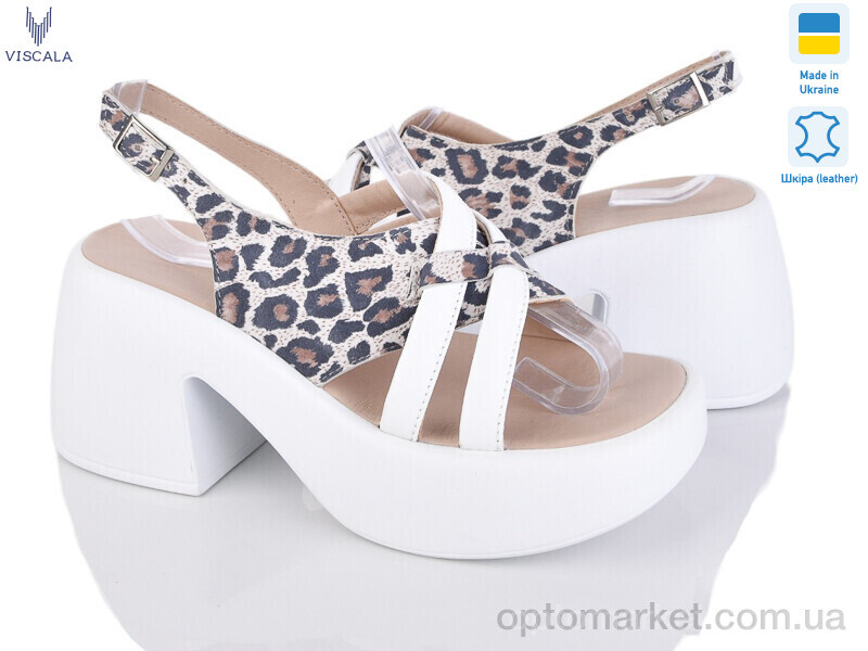 Купить Босоніжки жіночі 23509 б.ш.-нуб. Viscala білий, фото 1