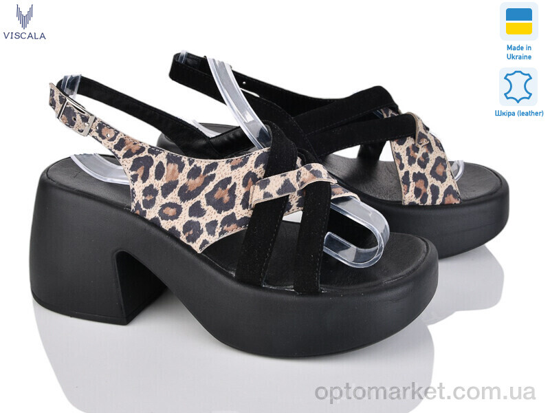 Купить Босоніжки жіночі 23509 ч.з.-нуб. Viscala чорний, фото 1