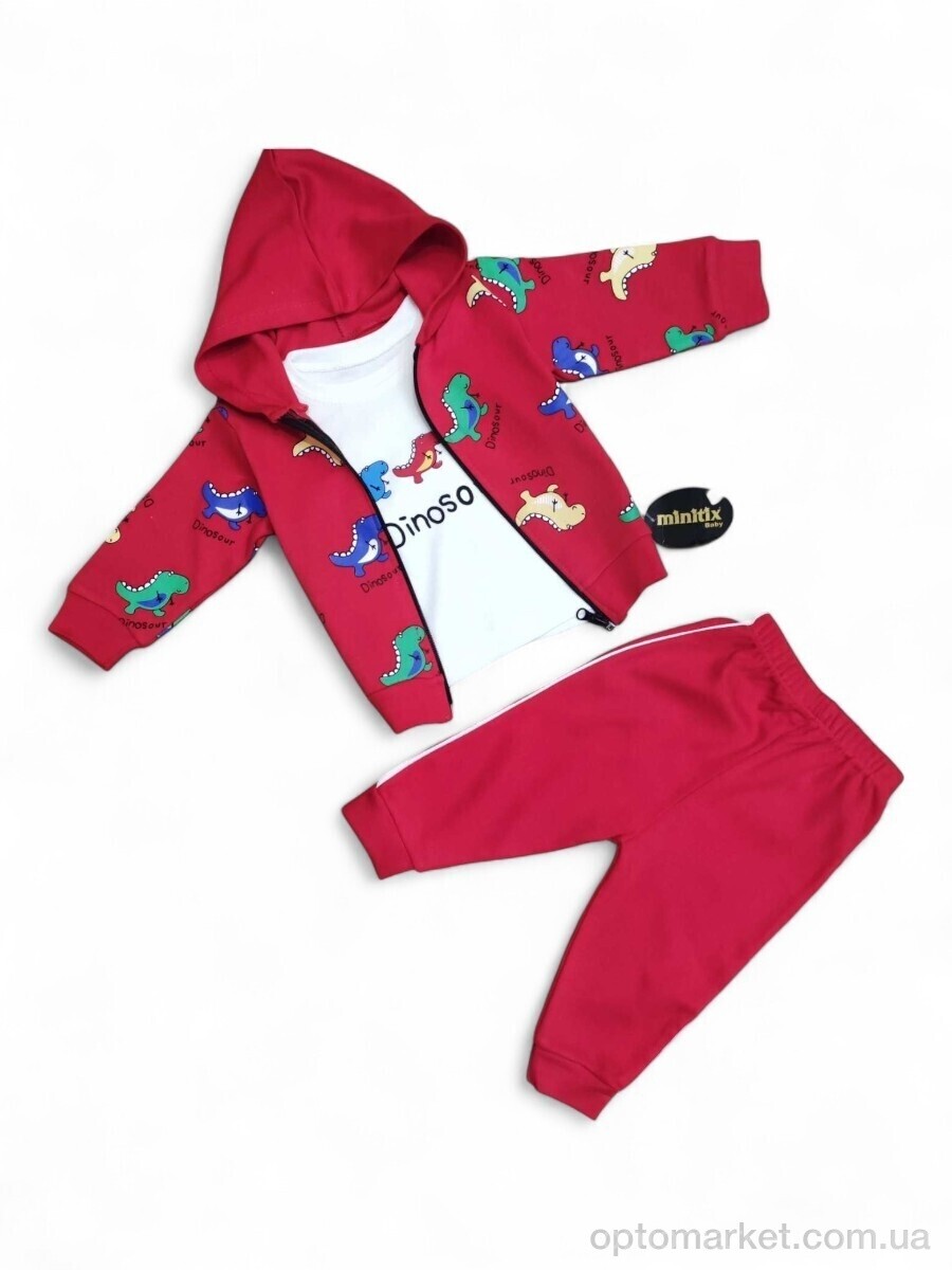 Купить Комплекти дитячі дитячі 23548 червоний костюм-трійка Minitix Kids червоний, фото 1