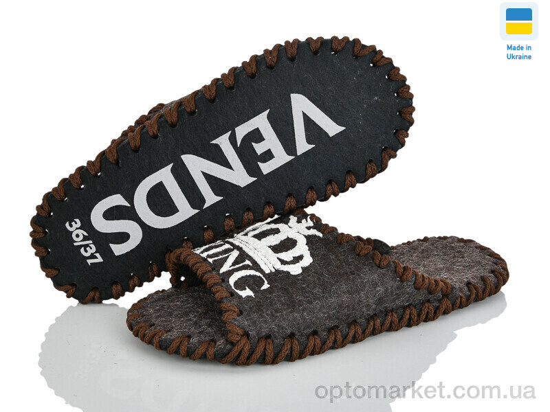 Купить Капці жіночі 235W коричневий Vends коричневий, фото 3