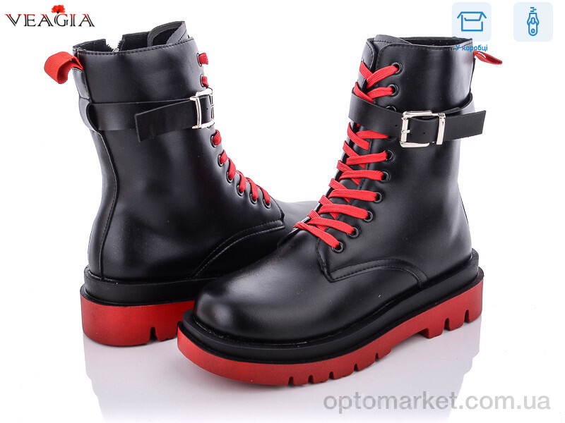Купить Черевики жіночі 2360-3 Veagia чорний, фото 1