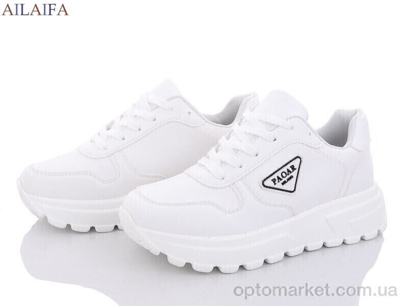 Купить Кросівки жіночі 2380-2 піна Ailaifa білий, фото 1