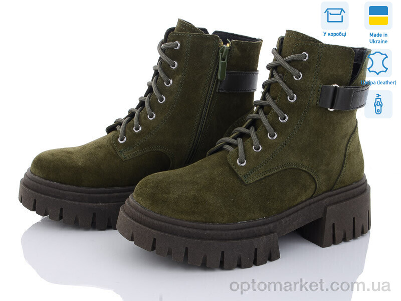 Купить Черевики жіночі 2380-79 Fat Fox-Tamei зелений, фото 1