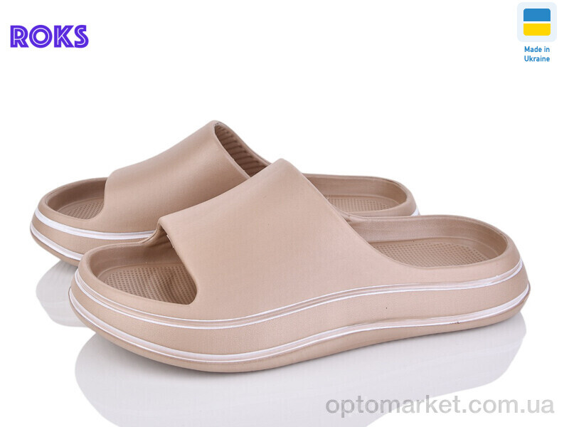 Купить Шльопанці жіночі 239 мокко Roks коричневий, фото 1