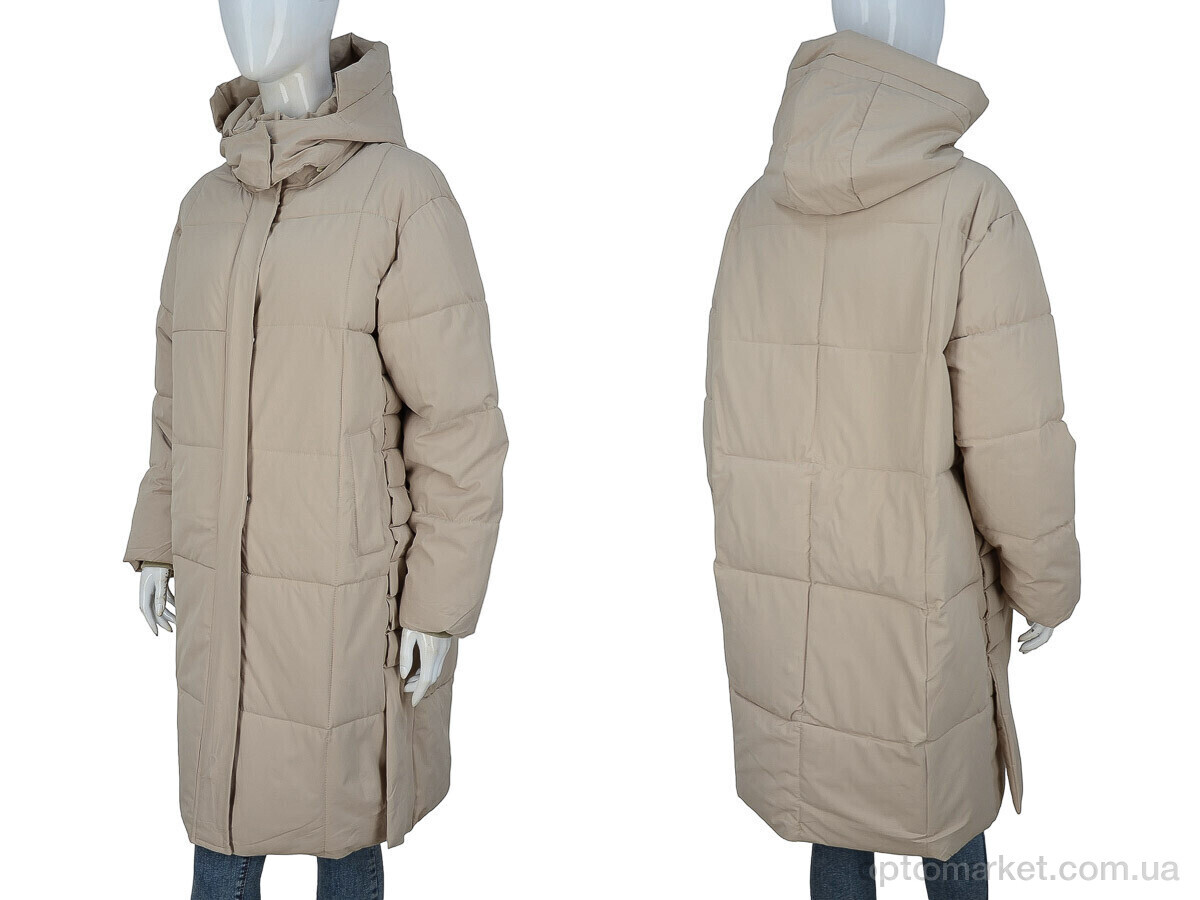 Купить Пальто жіночі 2392 d.beige TurnHug бежевий, фото 3