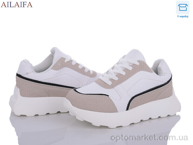 Купить Кросівки жіночі 2399-2 піна Ailaifa білий, фото 1