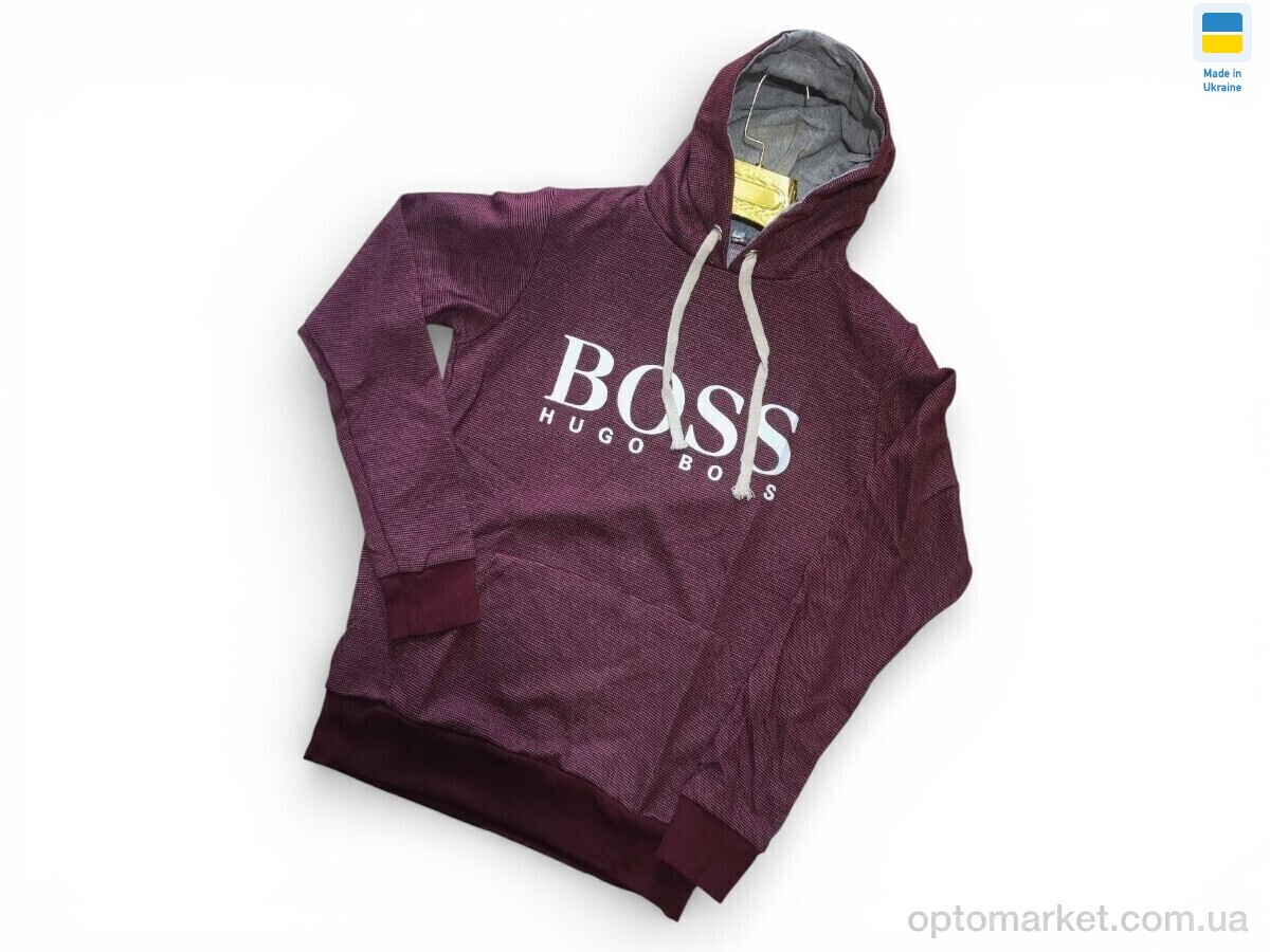 Купить Батник чоловічі 23HB бордовий H.go Boss бордовий, фото 2