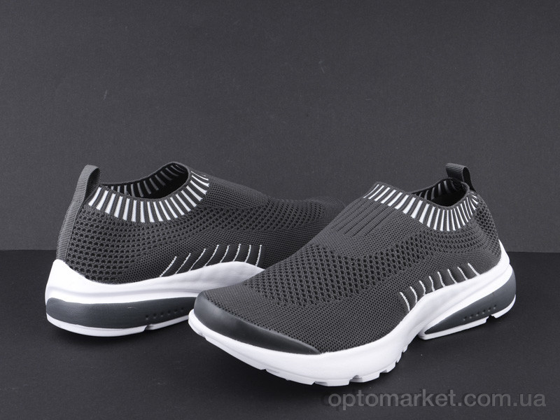 Купить Кросівки чоловічі 24-109 d.grey-white Wonex сірий, фото 2