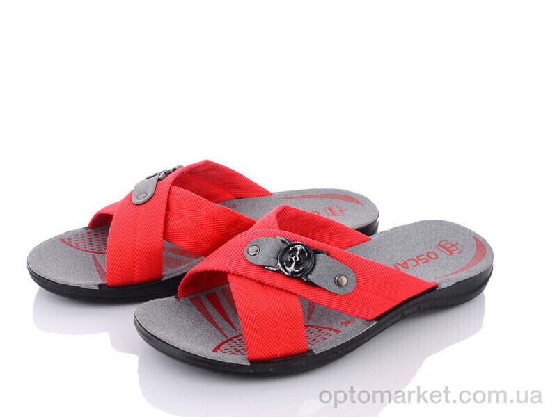 Купить Шльопанці чоловічі 24-Ш1011 red Oscar червоний, фото 1