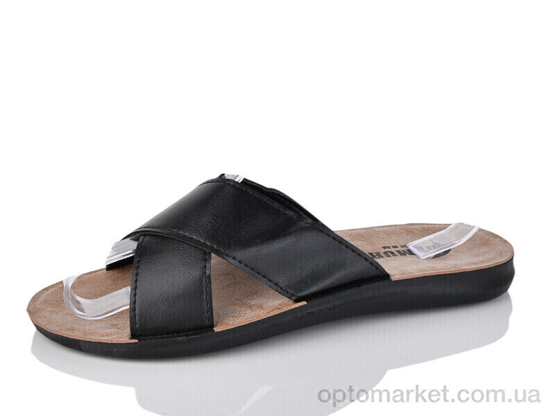 Купить Шльопанці чоловічі 2402 black Demur чорний, фото 1