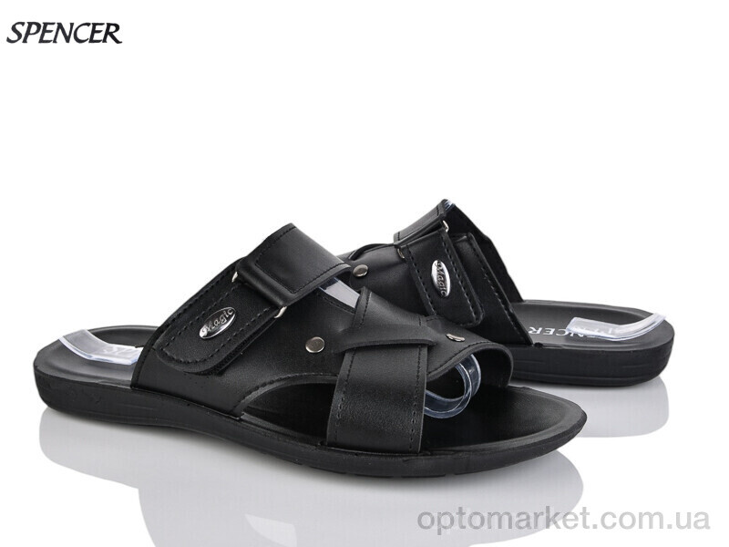 Купить Шльопанці чоловічі 2402 чорний Spencer чорний, фото 1