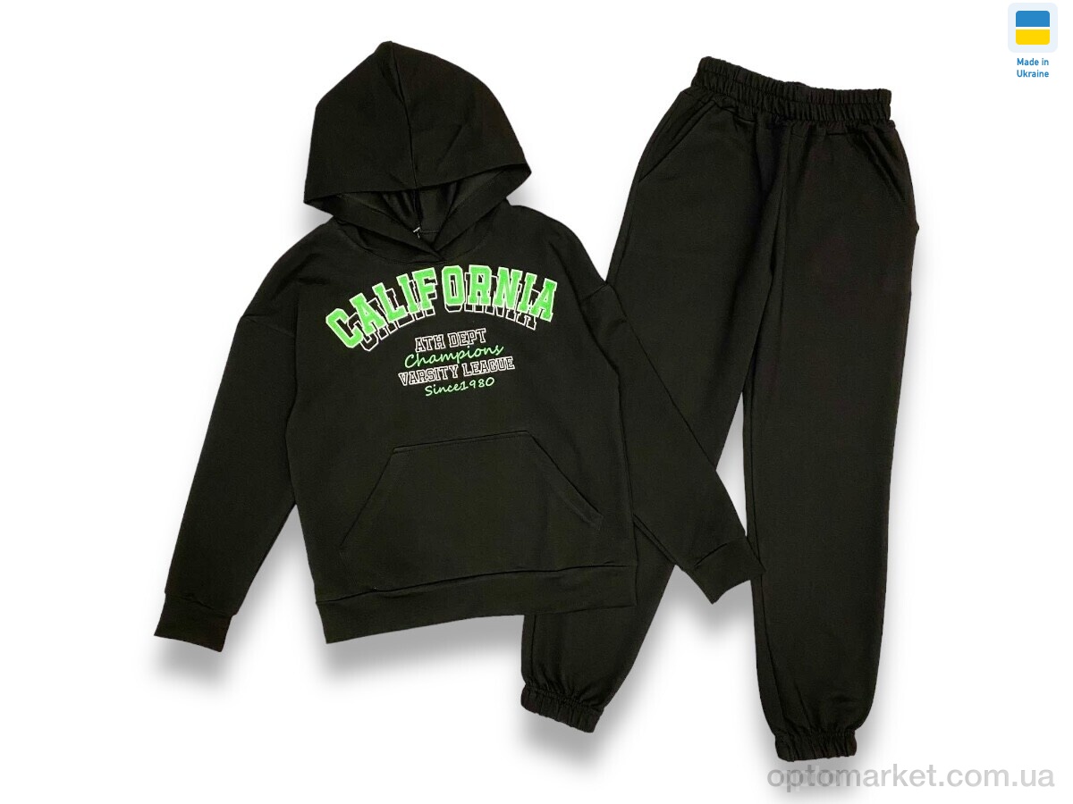 Купить Спортивний костюм дитячі 2403 black-green (128-152) LiMa чорний, фото 1