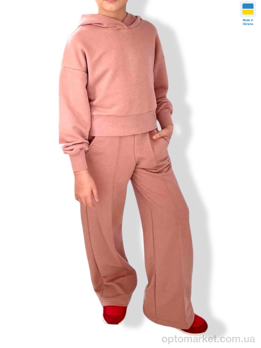 Купить Спортивний костюм дитячі 2404 пудра (134-158) LiMa рожевий, фото 1