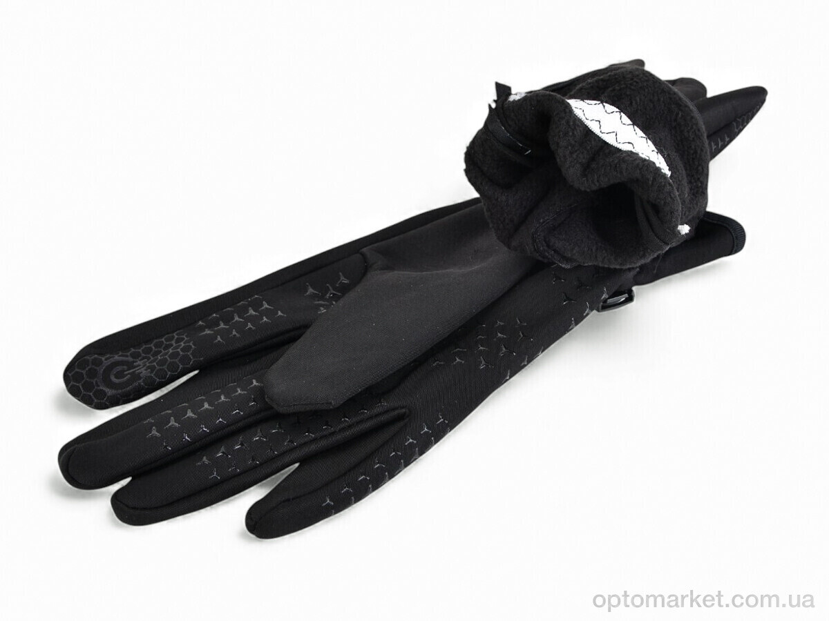 Купить Рукавички дитячі 2407-2 black P.ma чорний, фото 3