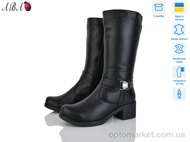 Купить Чоботи жіночі 244D чорний DJUS SHOES чорний, фото 1