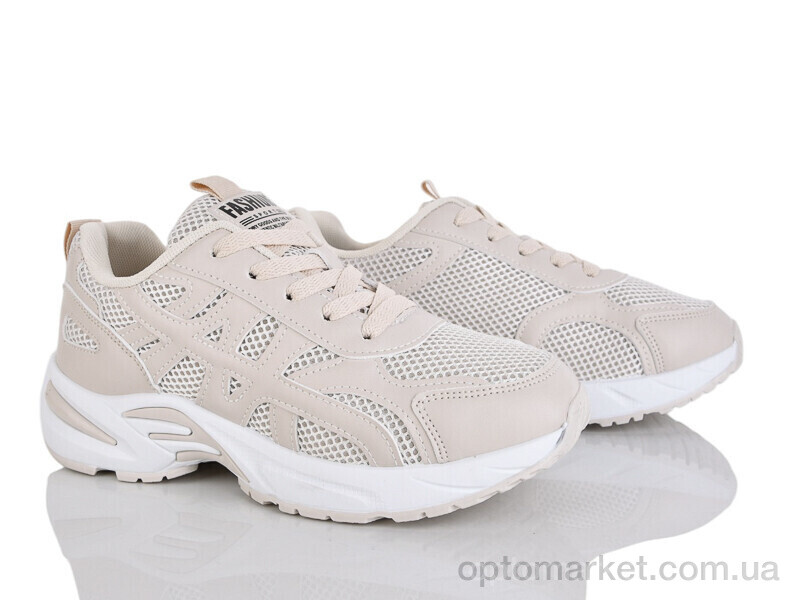 Купить Кросівки жіночі 245-83 Бабочка-Mengfuna-AESD бежевий, фото 1