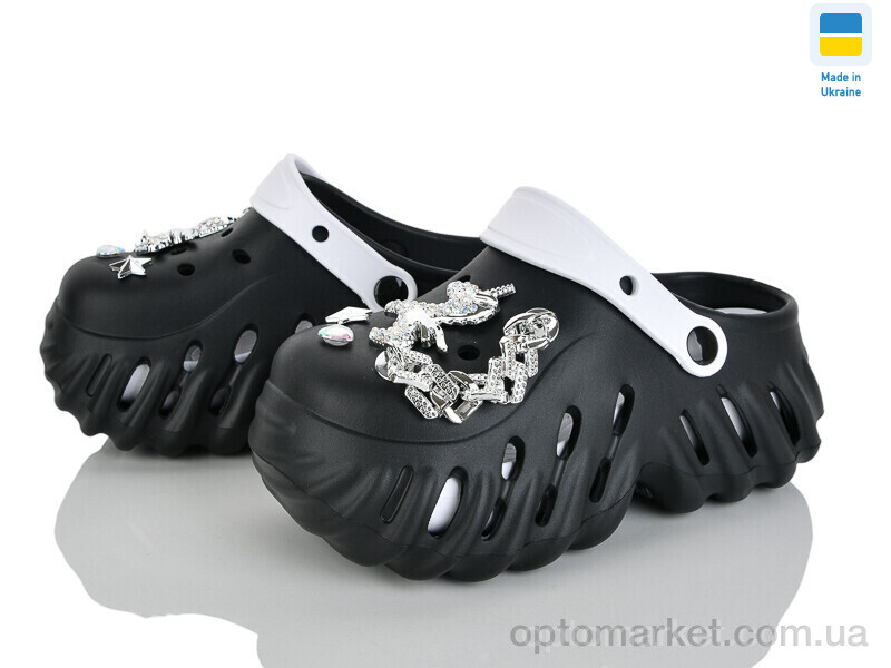 Купить Крокси жіночі 24505-361A Luck Line чорний, фото 1