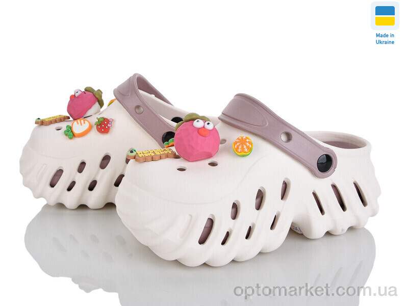 Купить Крокси жіночі 24505-396A Luck Line бежевий, фото 1