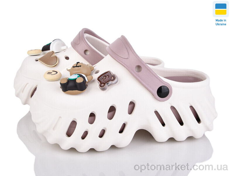 Купить Крокси жіночі 24505-396B Luck Line бежевий, фото 1