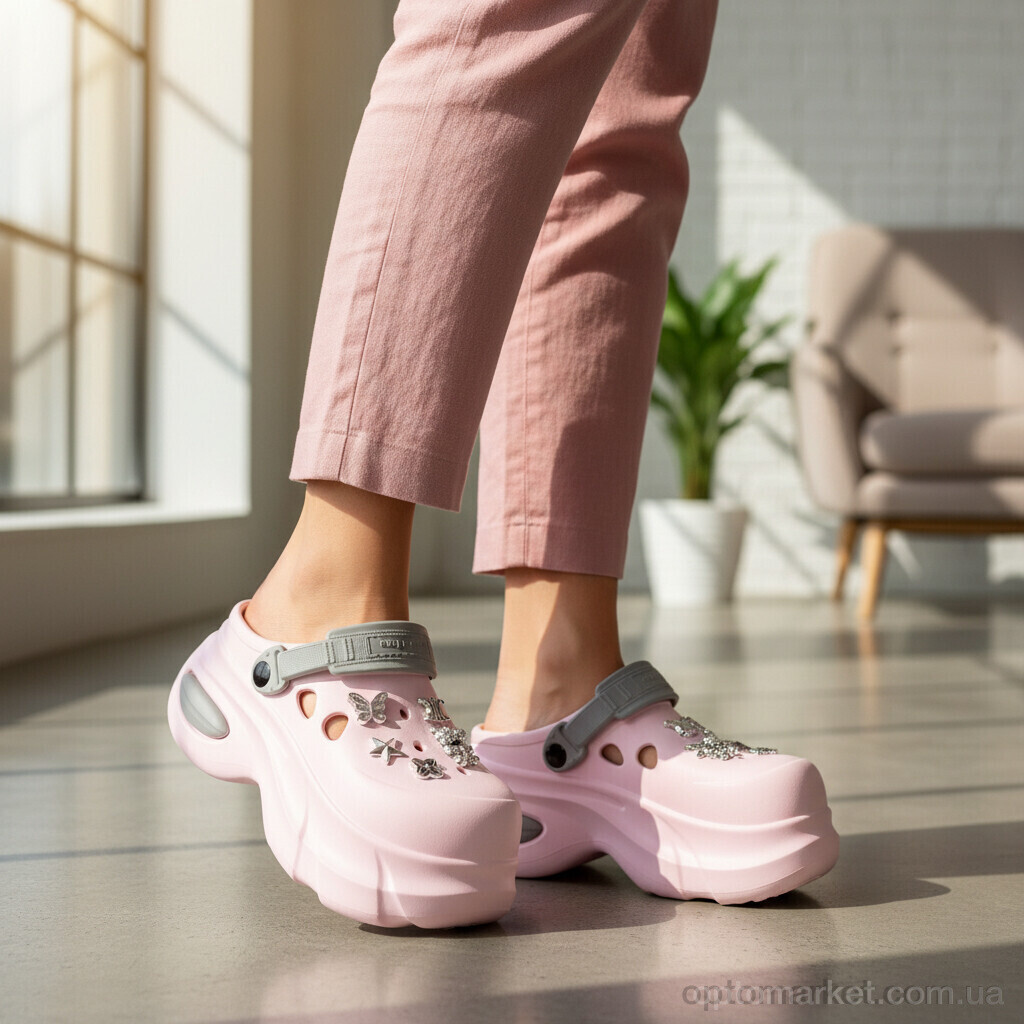 Купить Крокси жіночі 24506-29B Luck Line рожевий, фото 2